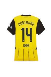 Fotbalové Dres Borussia Dortmund Maximilian Beier #14 Dámské Domácí Oblečení 2024-25 Krátký Rukáv